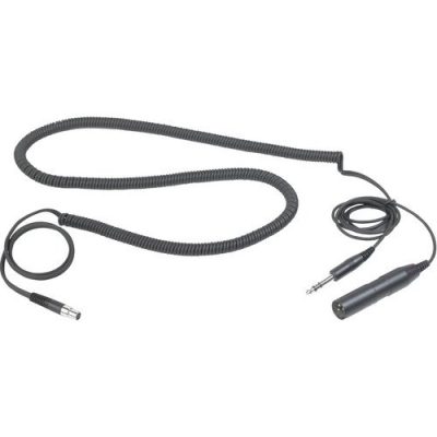 AKG MK HS Studio C Extendable Headset Cable 5.9-8.2ft with 3-Pin XLR and 1/4" Connector