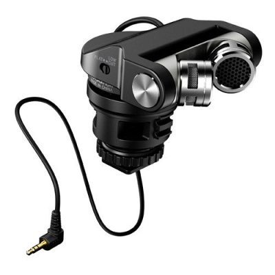 Tascam TM-2X Stereo XY Condenser Microphone for DSLR Camera with 180-Degree Swivel
