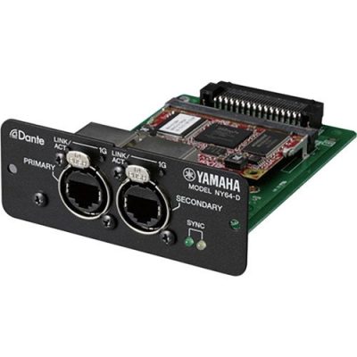 Yamaha Dante Expansion Card NY64-D 128-Channel 24-bit/48 kHz