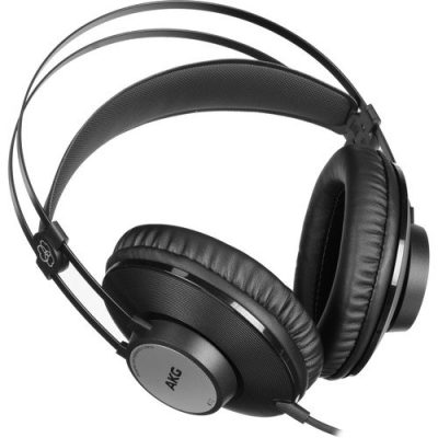 AKG K72 Over-Ear Studio Headphones with 40mm Drivers, Closed-Back, Black
