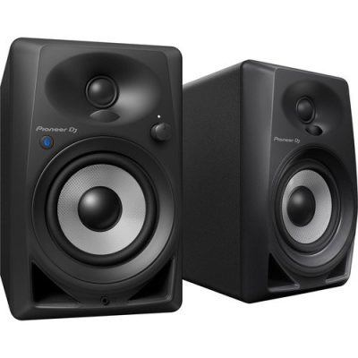 Pioneer DJ DM-40-BT-K 4-inch Bluetooth Desktop Monitors Black for DJing