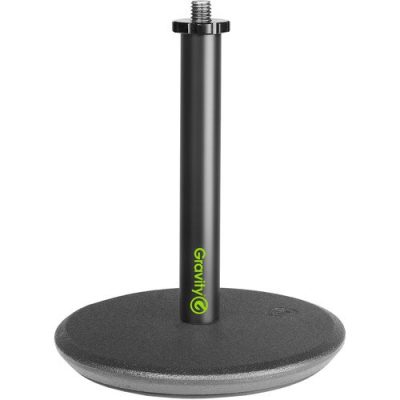 Gravity Table-Top Microphone Stand GMST01B with Heavy Die-Cast Base
