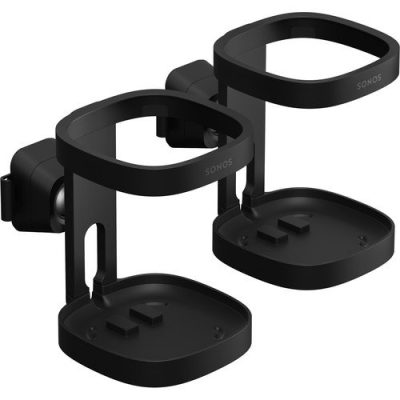 Sonos Wall Mount for One and Play:1 Speakers, Pair, White, 45° Swivel