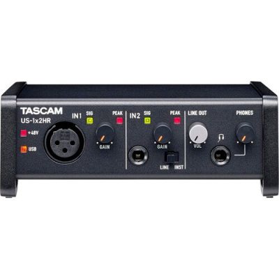 Tascam USB Type-C Audio Interface US-1x2HR with Ultra-HDDA Preamp 192kHz/24-Bit