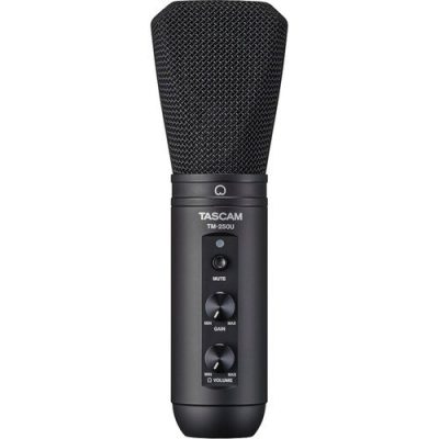 Tascam TM-250U USB-C Supercardioid Condenser Mic with 16-Bit/48kHz