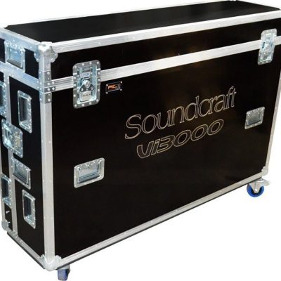 Soundcraft Vi3000 Deluxe Flight Case with Monitor Stand and Keyboard Tray
