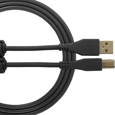 UDG USB 2.0 A-Male to B-Male Audio Cable U95001BL, Black, 1m, High-Speed