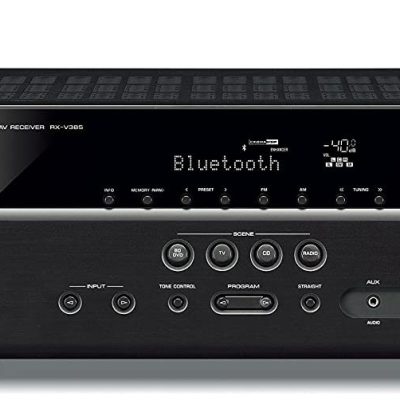 Yamaha 5.1-Channel AV Receiver RX-V385 with 4K Ultra HD and Bluetooth - Black