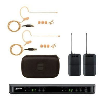 Shure Wireless Dual Presenter System BLX188UK/MX53-K14 with MX153 Earset Mics
