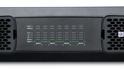 Crown DCI8X300DA 8-Channel 300W Power Amplifier with Dante AES67