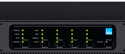 Lab Gruppen D 40:4L 4000W 4-Channel Amplifier with Lake DSP and Dante Networking