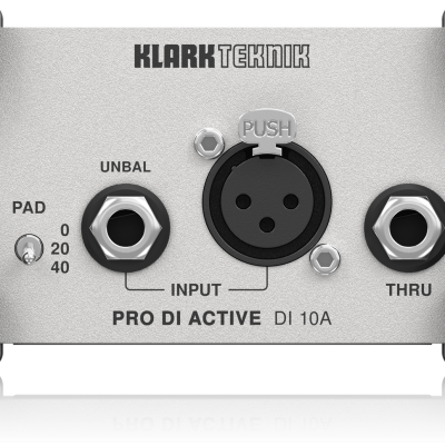 Klark Teknik DI 10A Active Direct Box with Midas Transformer High Headroom