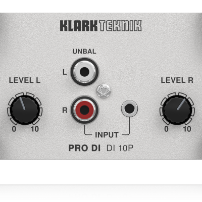 Klark Teknik DI 10P Passive DI Box with Stereo Input and Midas Transformer