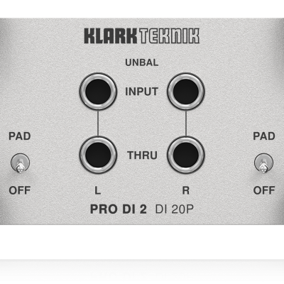 Klark Teknik DI 20P Passive Stereo DI Box with Midas Transformer