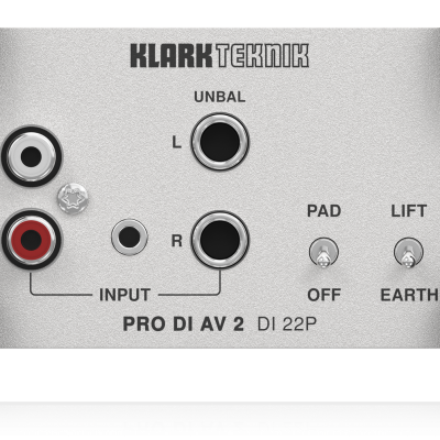 Klark Teknik Passive Stereo DI Box DI 22P with Midas Transformers