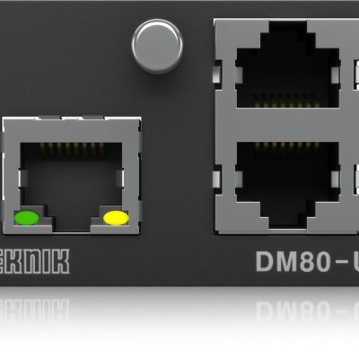 Klark Teknik DM80 ULTRANET Expansion Module - 16x16 Channel Audio, Ethernet Control