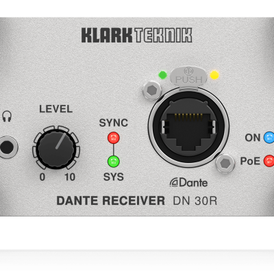 Klark Teknik DN 30R 2-Channel Dante Audio Receiver with 96 kHz Conversion