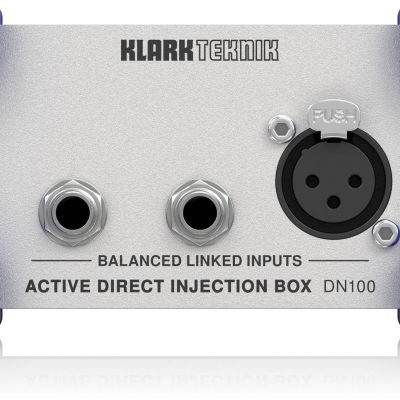 Klark Teknik Active DI Box DN100 V2 with High-Headroom +48V Phantom Power