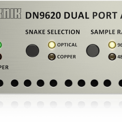 Klark Teknik DN9620 Dual Port AES50 Extender - 500m Range Optical Fiber (Pair)