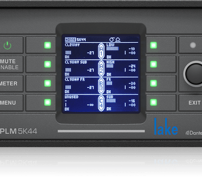 Lab Gruppen PLM 5K44 5000W 4-Channel Amplifier with Lake DSP and Dante Networking