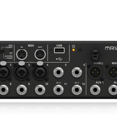 Midas MR12 12-Input Digital Mixer with 4 PRO Preamps and Wi-Fi