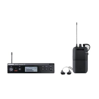 Shure Wireless In-Ear Monitoring System P3T-K3E with SE112 Earphones up to 300ft Range