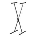 Adam Hall Keyboard Stand SKS01 Black X-Frame Adjustable 23.6-39.4in