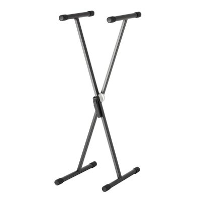 Adam Hall Keyboard Stand SKS01 Black X-Frame Adjustable 23.6-39.4in