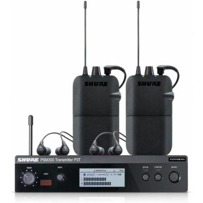 Shure PSM300 Twin-Pack Wireless In-Ear Monitor Kit K3E - 24-Bit Audio