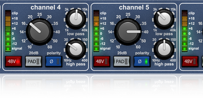 Midas XL48 8-Channel Microphone Preamplifier with 96 kHz ADC Converters and ADAT Outputs