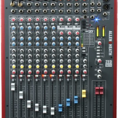 Allen & Heath ZED-12FX Audio Mixer with USB and 16 Effects