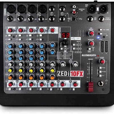 Allen & Heath ZEDi-10FX 10-Channel USB Mixer with FX and 4x4 Interface