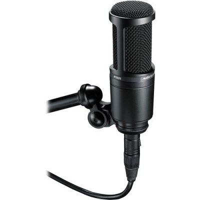 Audio Technica AT2020 Cardioid Condenser Microphone with 20Hz-20kHz Range