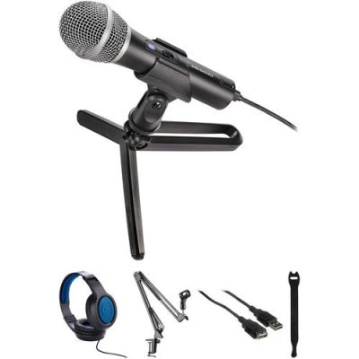 Audio Technica ATR2100X USB/XLR Dynamic Microphone with 24-bit 192 kHz Audio