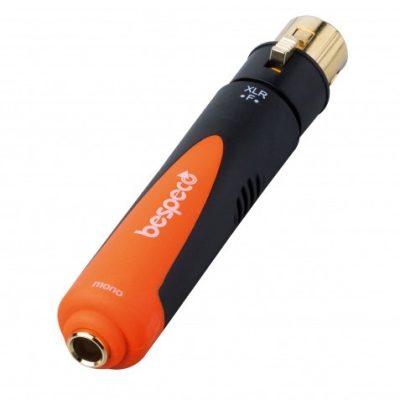 Bespeco XLR Female to 6.3mm Mono Jack Adapter SLAD120 Durable Metal