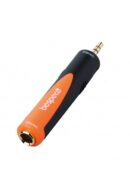 Bespeco Stereo Adapter SLAD140 3.5mm to 6.35mm Gold-Plated Black/Orange