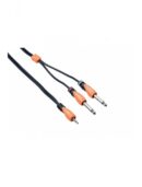 Bespeco SLYMSJ300 3.5mm to 2x6.3mm Stereo Audio Cable 3m