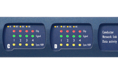 BSS Signal Processor BLU-800 with Configurable I/O and CobraNet Connectivity