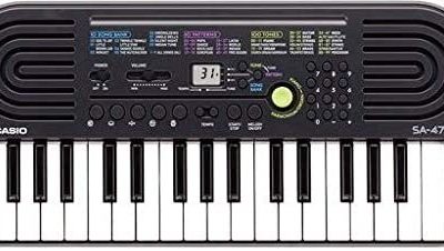Casio Mini Keyboard SA-47 with 32 Keys and 100 Tones for Kids