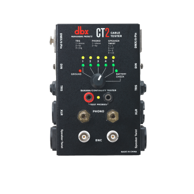 DBX Professional Audio Cable Tester CT-2 with LED Indicators for Pro Use