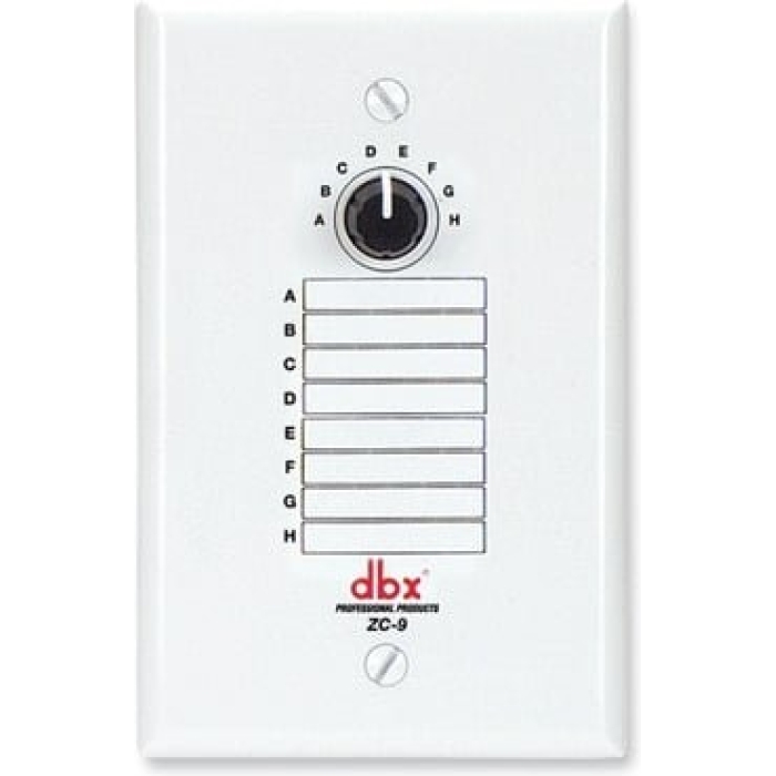 DBX Professional Zone Controller ZC9V-EU Wall-Mounted for DriveRack ZonePRO
