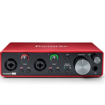 Focusrite Scarlett 2i2 3rd Gen USB Audio Interface with 24-bit/192kHz