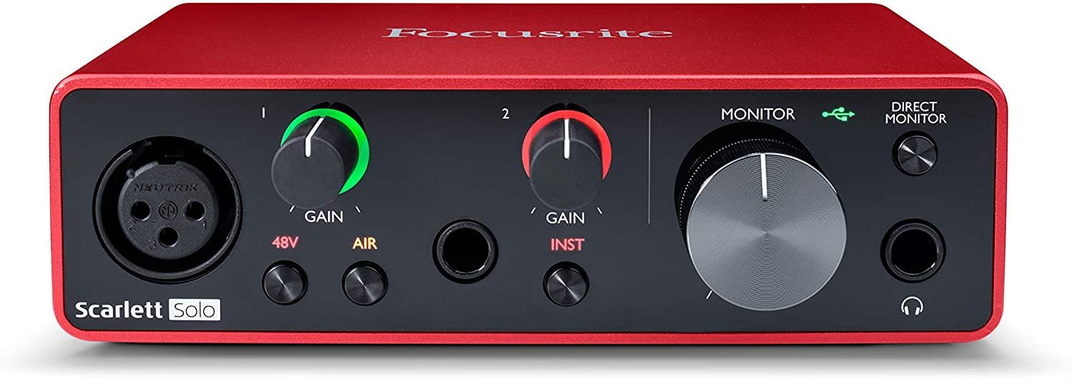Focusrite Scarlett Solo 3rd Gen USB Audio Interface 24-bit/192kHz