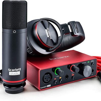Focusrite Scarlett Solo Studio 3rd Gen Audio Interface Bundle with USB-C and 24-bit/192kHz