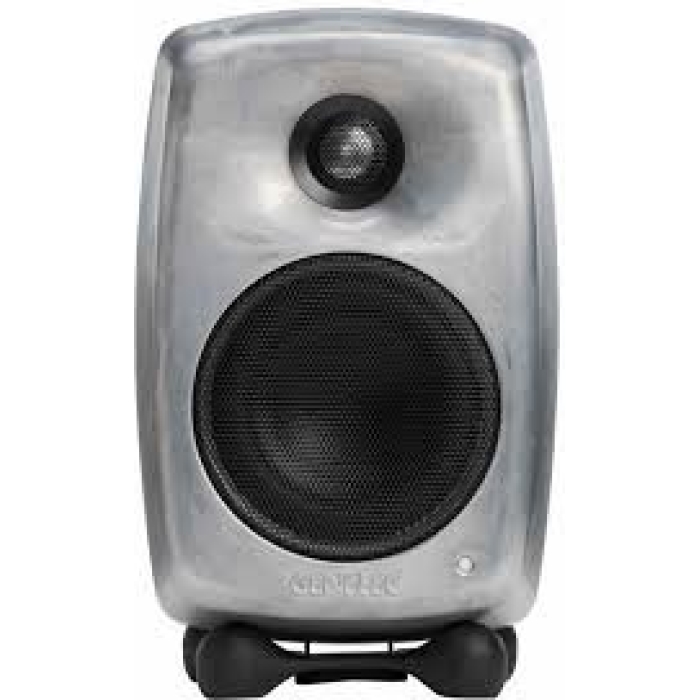 Genelec 4020CRW Compact Two-Way Active Speaker - 50W Dual Amp, Aluminum Finish
