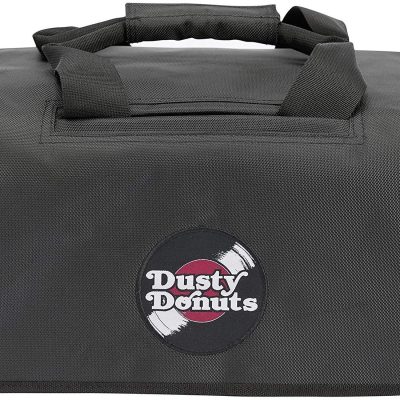 Magma 45 Record Bag 150 Dusty Donuts Black/Red for Vinyl Enthusiasts