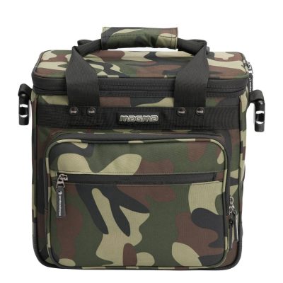 Magma LP Record Bag 50 Camouflage Green/Red 150x7-inch Capacity