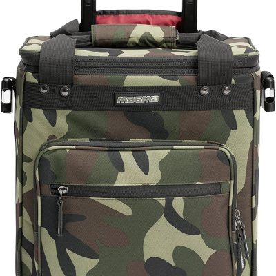 Magma LP-Trolley 50 Vinyl Bag up to 50 Records - Camouflage Green/Red