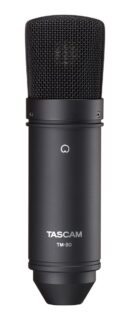 Tascam TM-80 Large-Diaphragm Condenser Mic Cardioid 0.7in Black