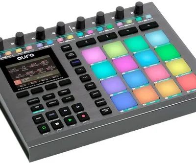Nektar Aura DJ Controller with 16 RGB Pads and Sequencer for Beat Composers